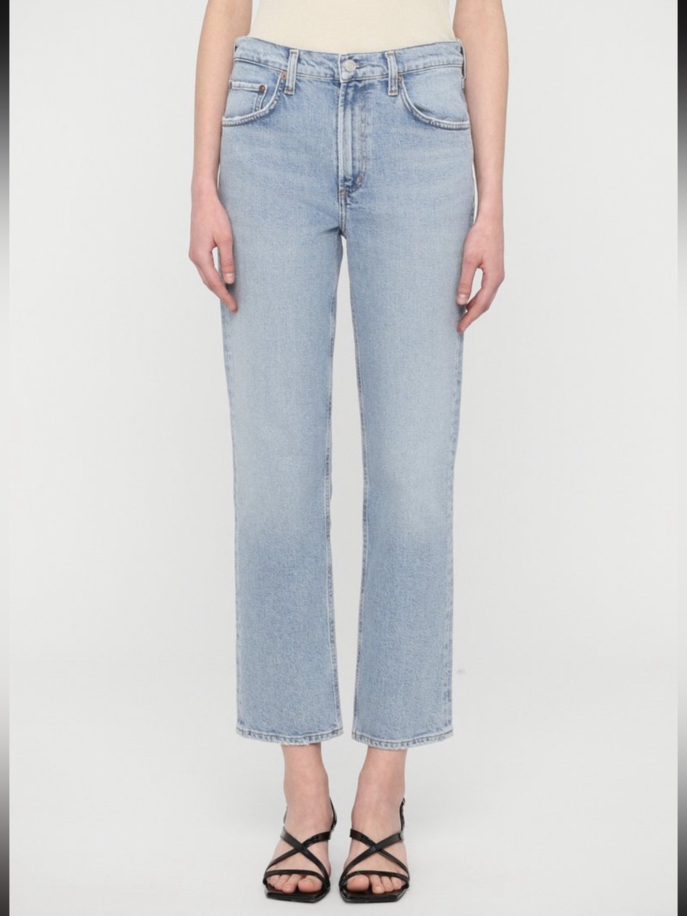 AGOLDE Valen Jean Light Wash High Rise Straight 24